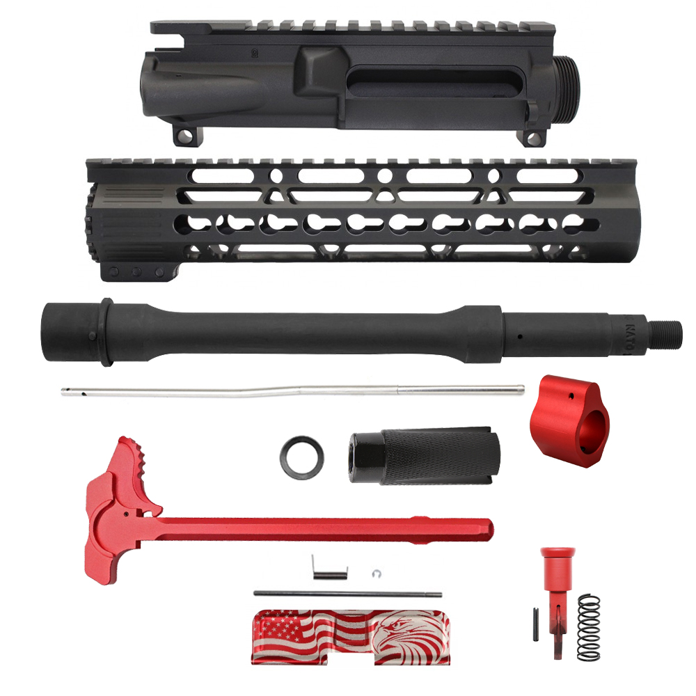 AR15 .223/5.56 10.5" Barrel 10" Keymod Handguard ''SCARLET'' Pistol